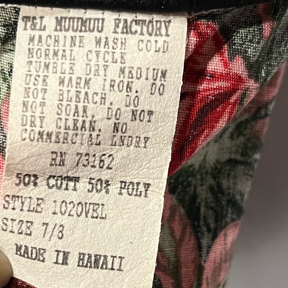 Gorgeous Floral T&L MuuMuu Factory Dress Size 7/8 - Picture 12 of 13